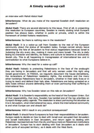 A timely wake-up call