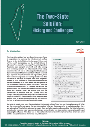 The Two-State Solution: History and Challenges