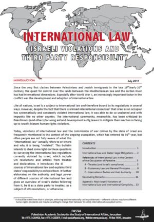 International Law - Israeli Violations and Third Party Responsibility